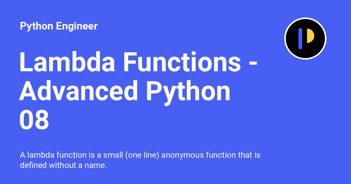 What's in a Lambda?. An overview of anonymous functions in…