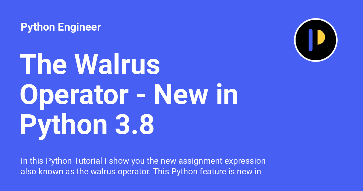 walrus assignment python